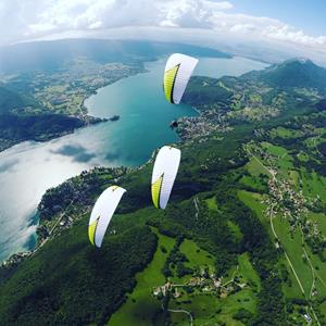 The different practices of paragliding