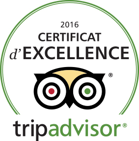 Certificat of Excellence TripAdvisor
